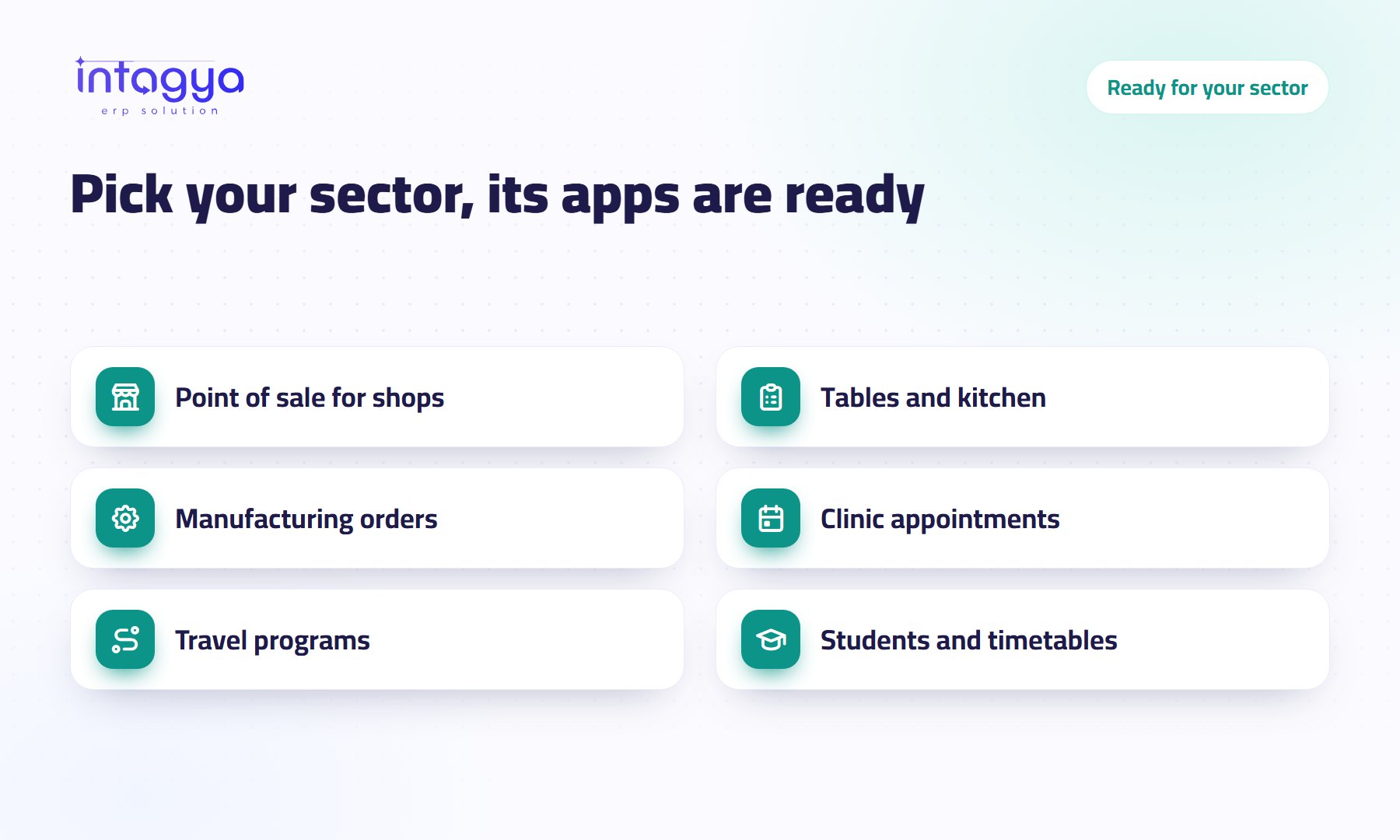 Pick your line of business and get its apps ready