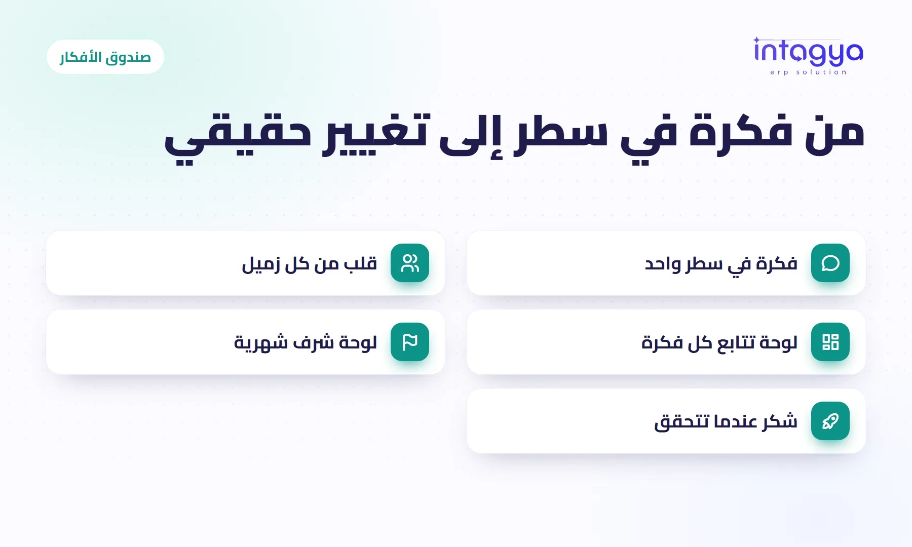 كيف أجمع أفكار موظفيّ وأعرف أيها يستحق التنفيذ؟