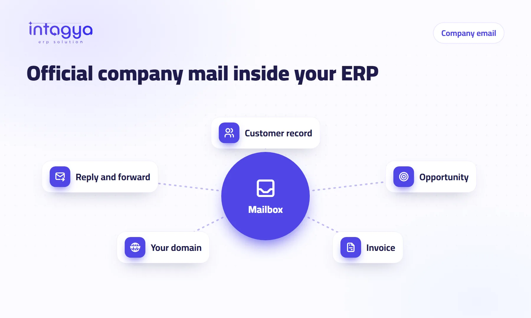 Can my company have an official email on its own name, right inside the ERP?