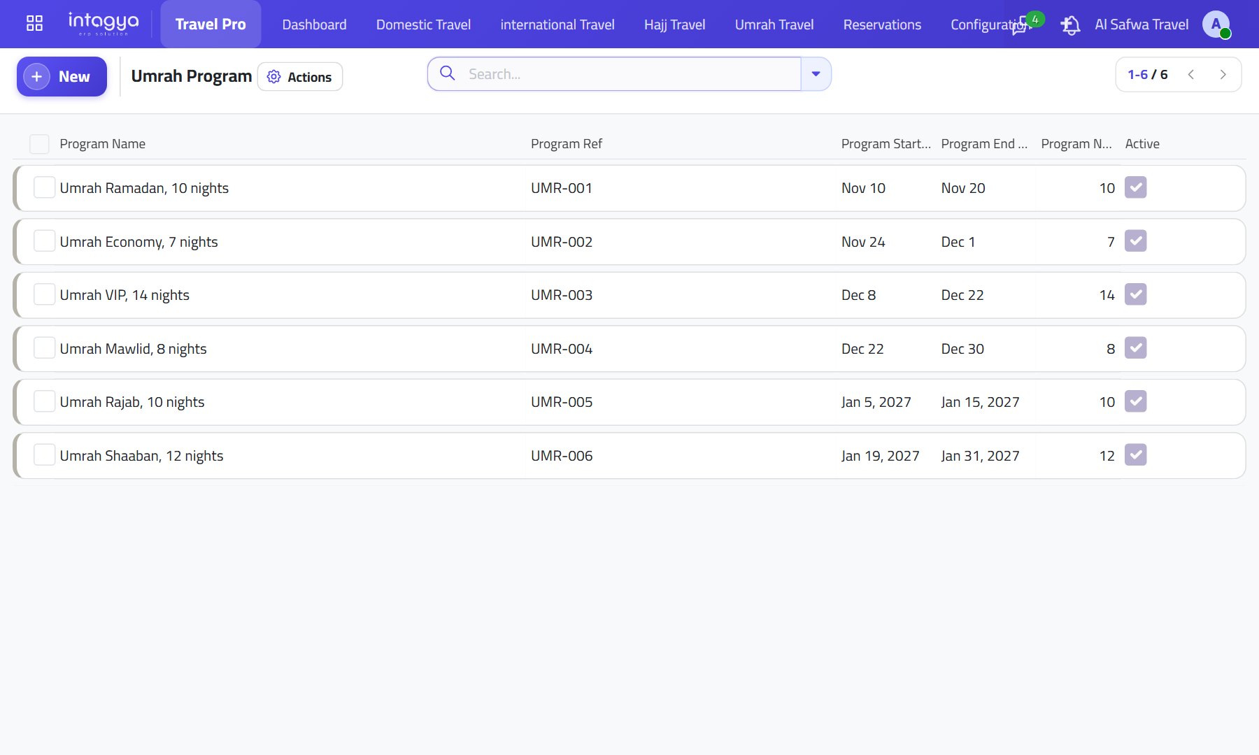 Travel and tourism: the program, the booking and the payment in one system